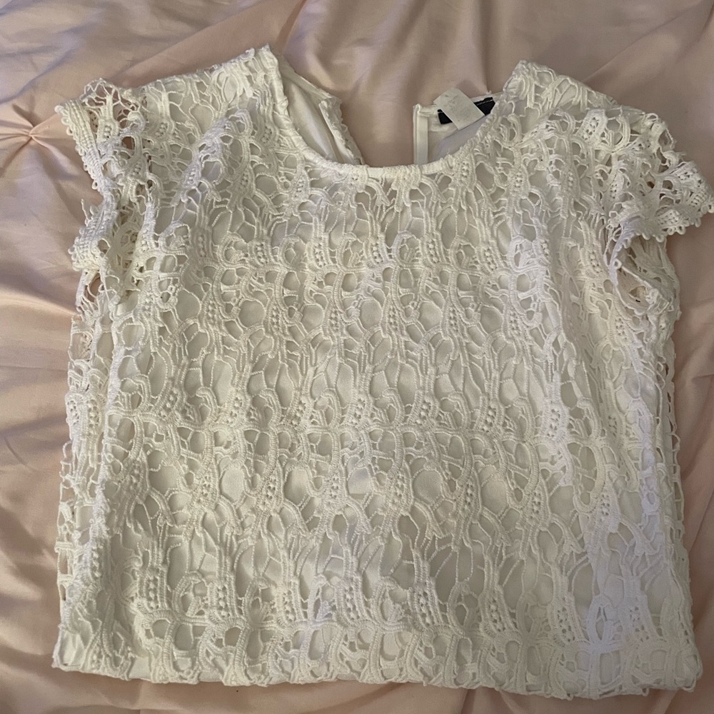 white lace dress